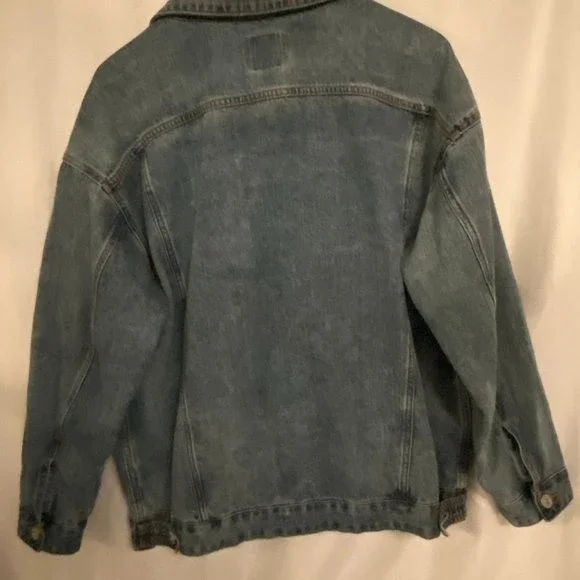 Wild Fable Woman's denim jacket metal button - L - Picture 5 of 7